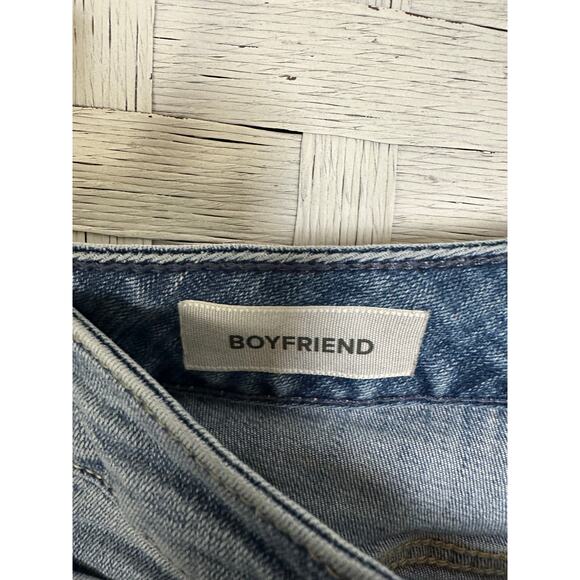 Torrid women’s jeans mid wash straight leg, distressed boyfriend, cut plus size - Picture 4 of 12